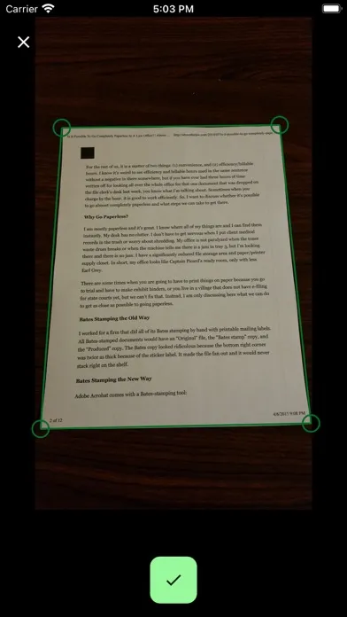 Tangkapan skrin OSS Document Scanner