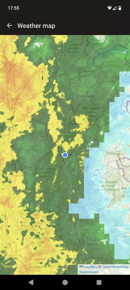 OSS Weather Screenshots