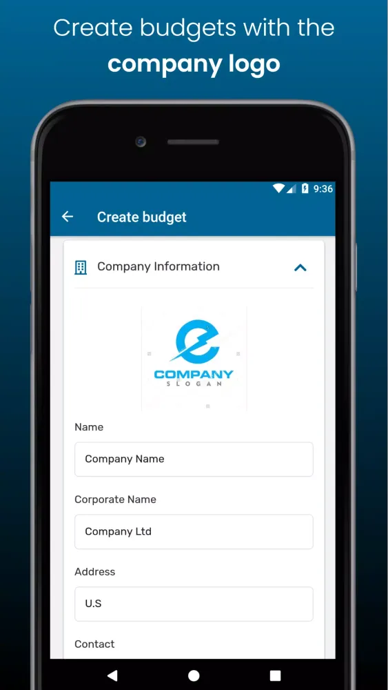 Orders & Budgets in PDF Screenshots