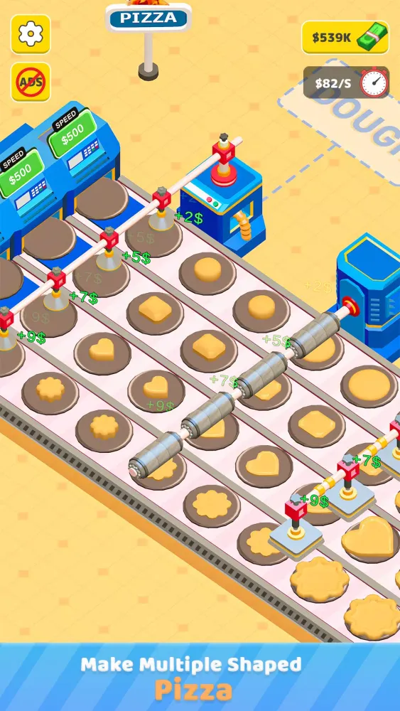 Tangkapan layar Idle Pizza Production Tycoon