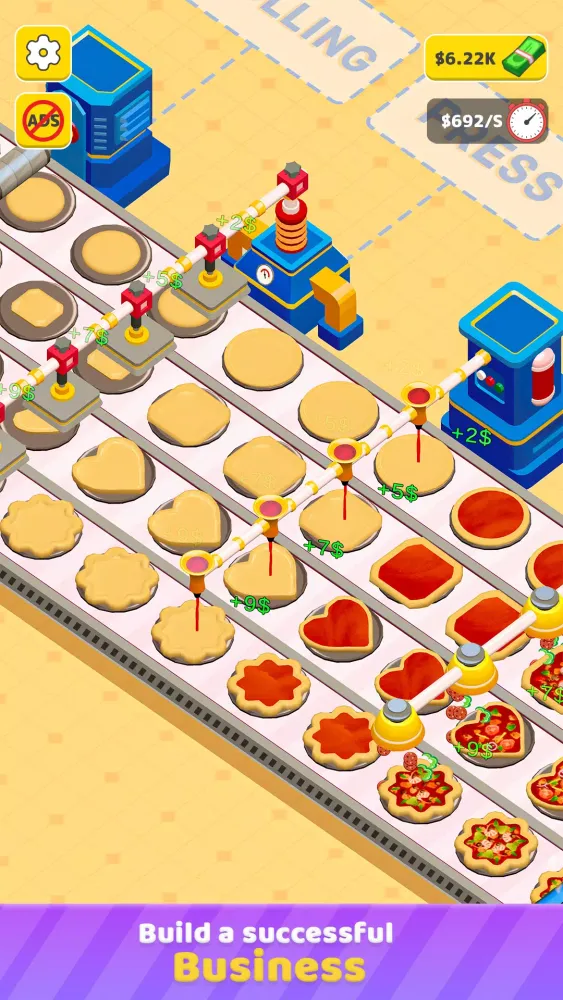 Tangkapan layar Idle Pizza Production Tycoon
