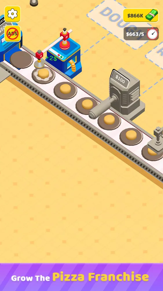 Tangkapan layar Idle Pizza Production Tycoon
