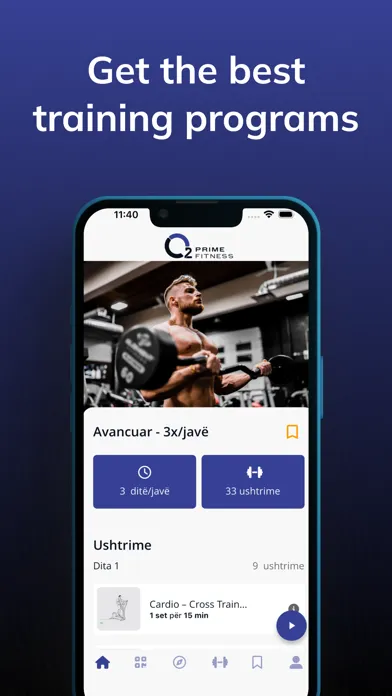 O2 Prime Fitness Screenshots