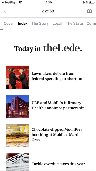 Capturas de pantalla de The Press-Register