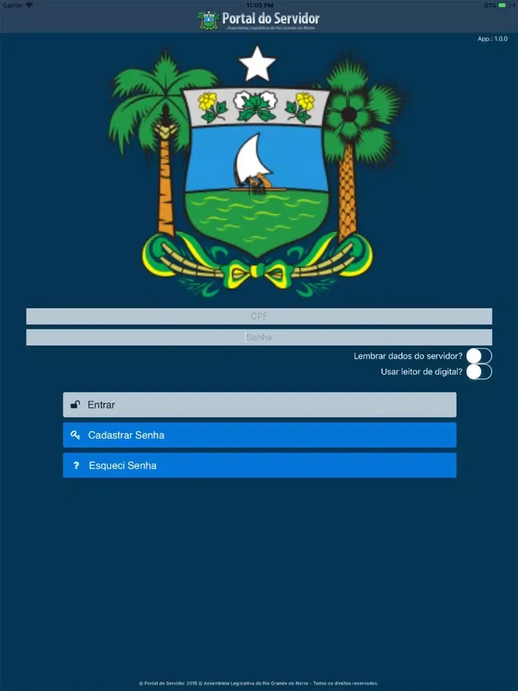 ALRN - Portal do Servidor iPad  Screenshots