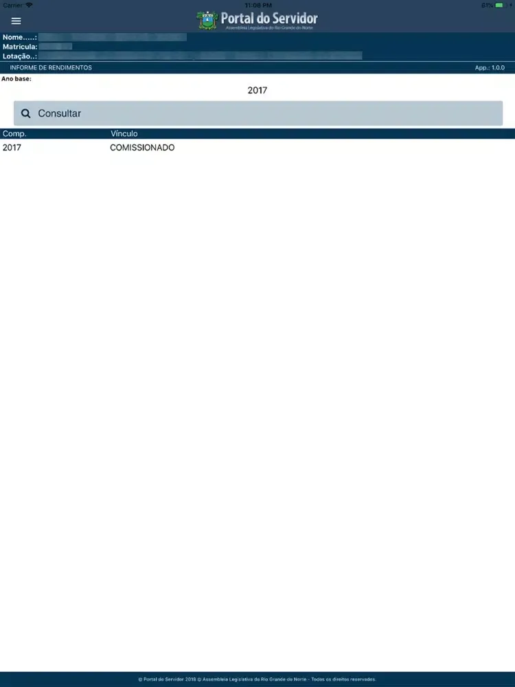 ALRN - Portal do Servidor iPad  Screenshots