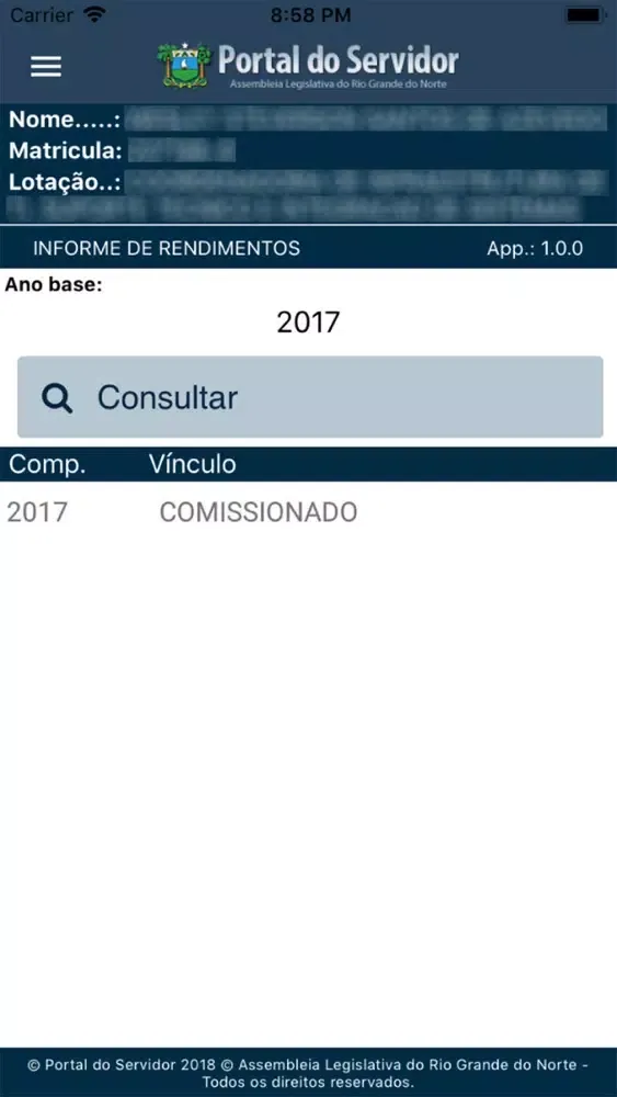 ALRN - Portal do Servidor Screenshots