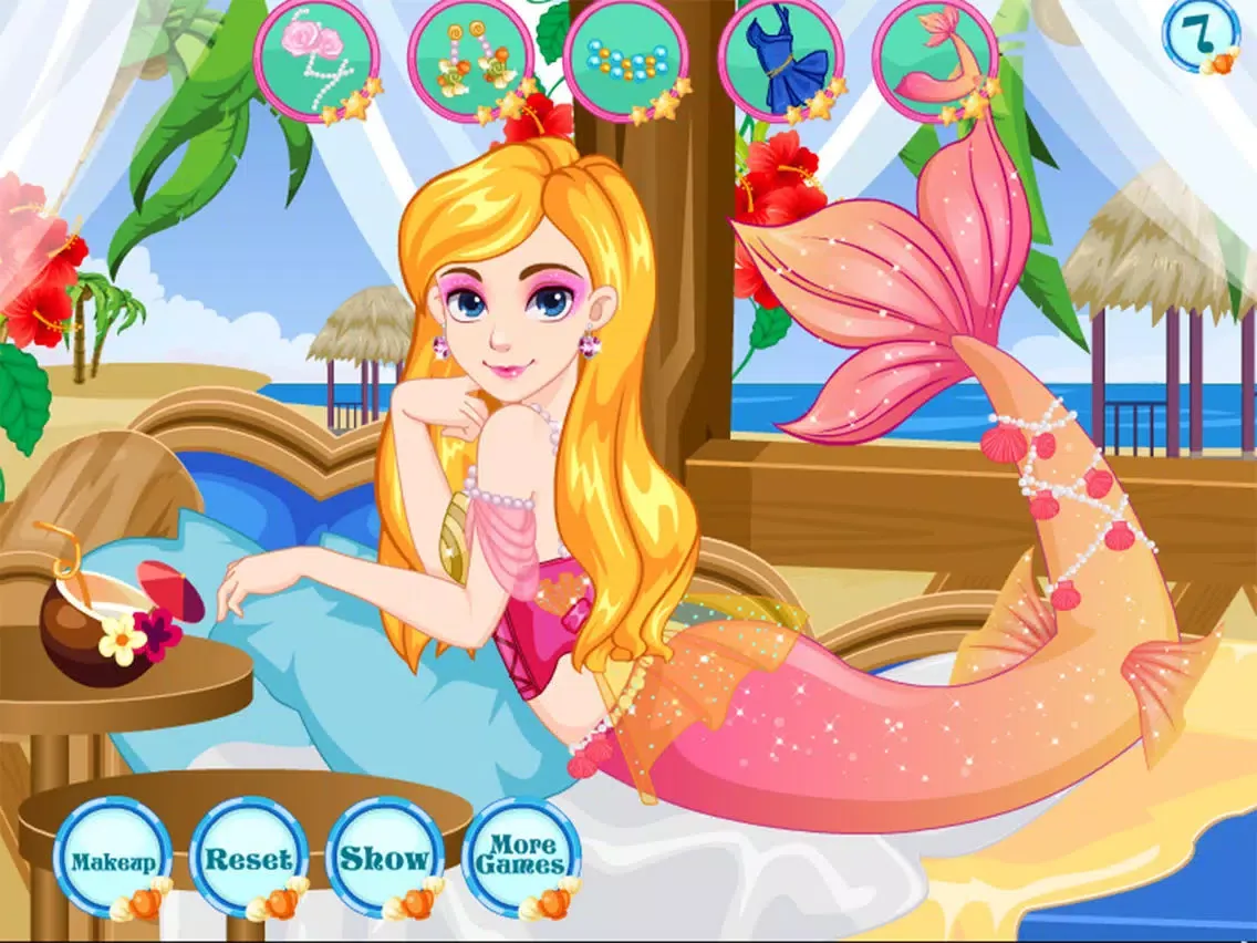 العاب حورية البحر مكياج و تلبيس - العاب بنات عربية iPad  স্ক্রিনশট