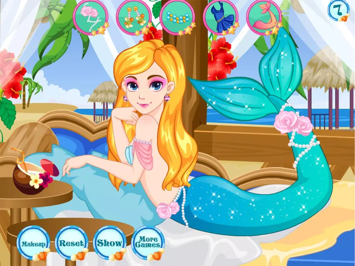 العاب حورية البحر مكياج و تلبيس - العاب بنات عربية iPad  স্ক্রিনশট