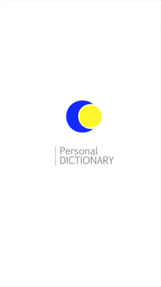 Personal Dictionairy স্ক্রিনশট