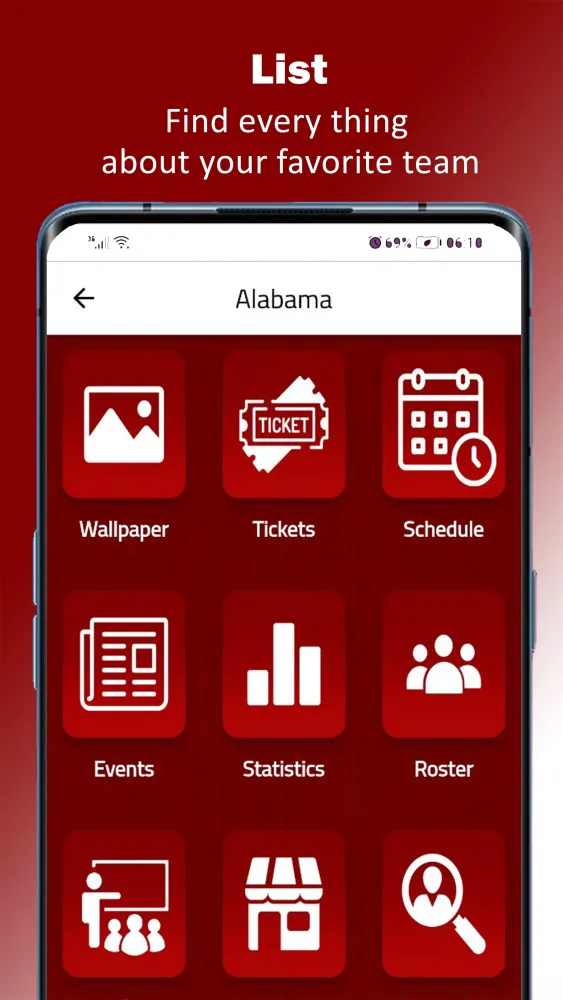 ภาพหน้าจอของ Alabama Football