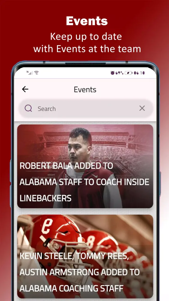 ภาพหน้าจอของ Alabama Football