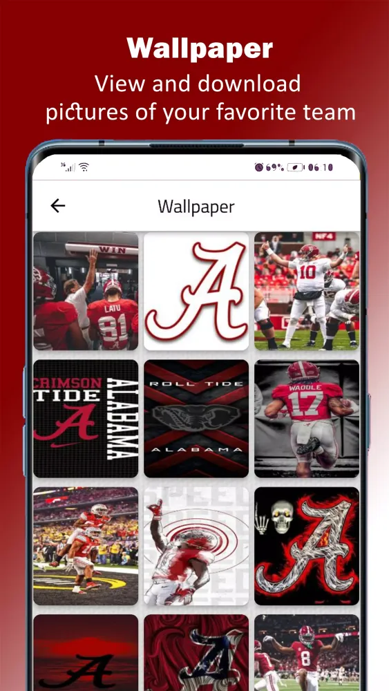 ภาพหน้าจอของ Alabama Football