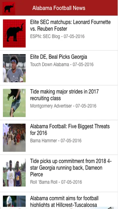 Скриншоты Alabama Football News