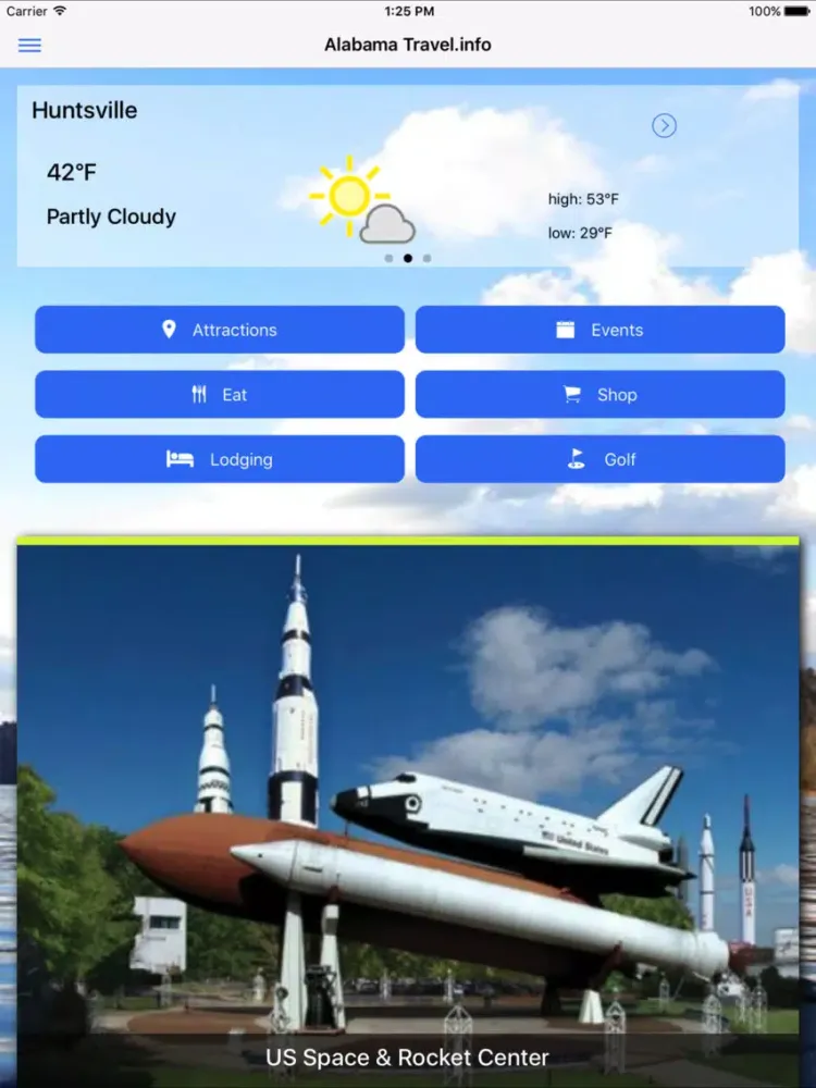 Alabama Travel Info iPad  سکرین شاٹس