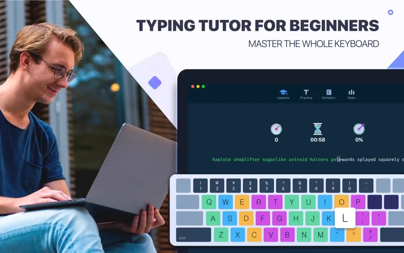 Ảnh chụp màn hình của Master of Typing: Tutor