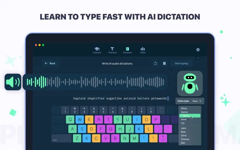 Ảnh chụp màn hình của Master of Typing: Tutor