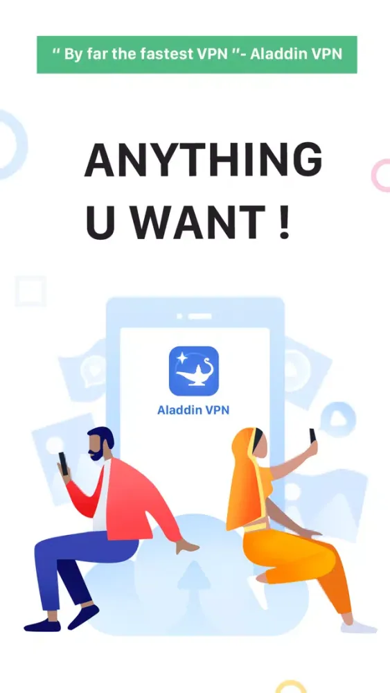 Zrzuty ekranu Aladdin VPN -Unlimited VPN Pro