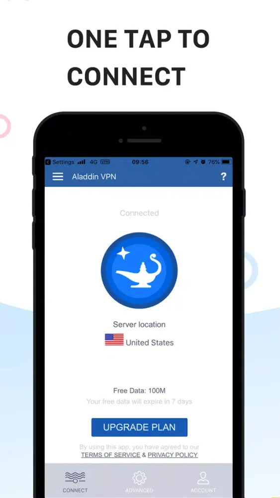 Zrzuty ekranu Aladdin VPN -Unlimited VPN Pro