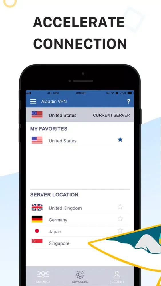 Zrzuty ekranu Aladdin VPN -Unlimited VPN Pro