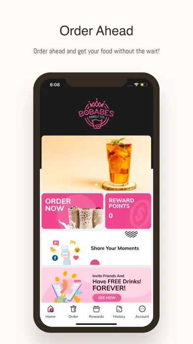 Tangkapan skrin BoBabes Bubble Tea