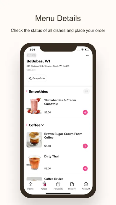 Tangkapan skrin BoBabes Bubble Tea