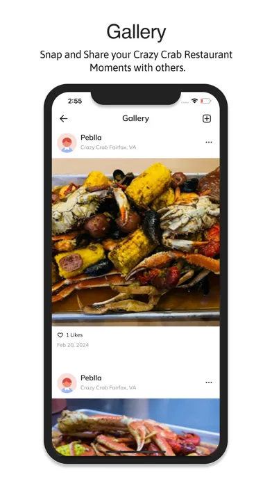 Capturas de tela do Crazy Crab Restaurant