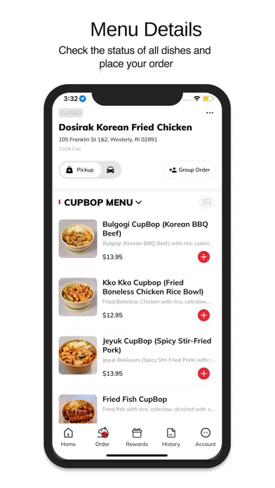 Dosirak Korean Fried Chicken स्क्रीनशॉट