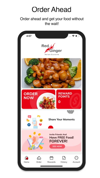 Capturas de pantalla de Red Ginger Asian Cuisine