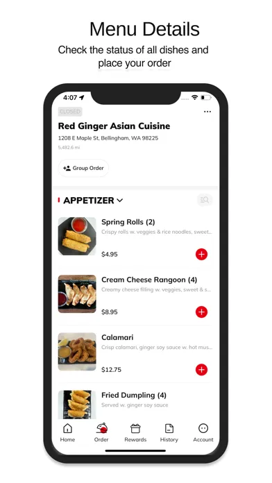 Capturas de pantalla de Red Ginger Asian Cuisine