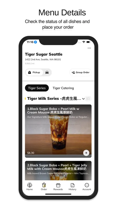 Zrzuty ekranu Tiger Sugar Seattle