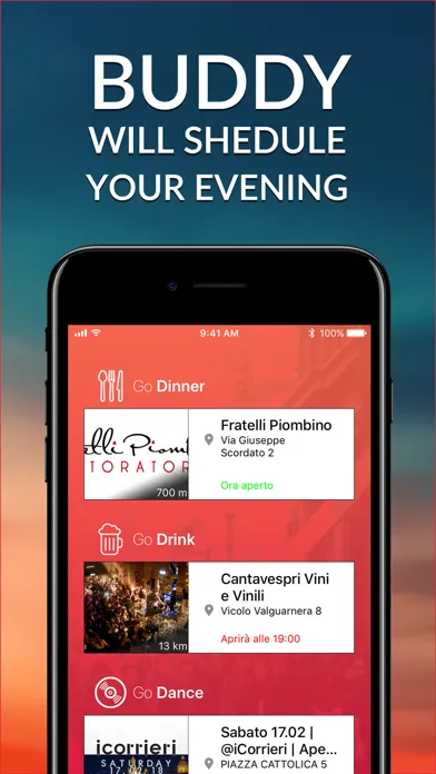 Zrzuty ekranu Buddy Events: Events tonight