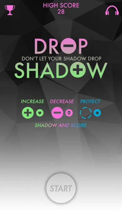Tangkapan skrin Drop Shadow