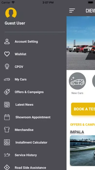 Captures d'écran de Chevrolet Alghanim