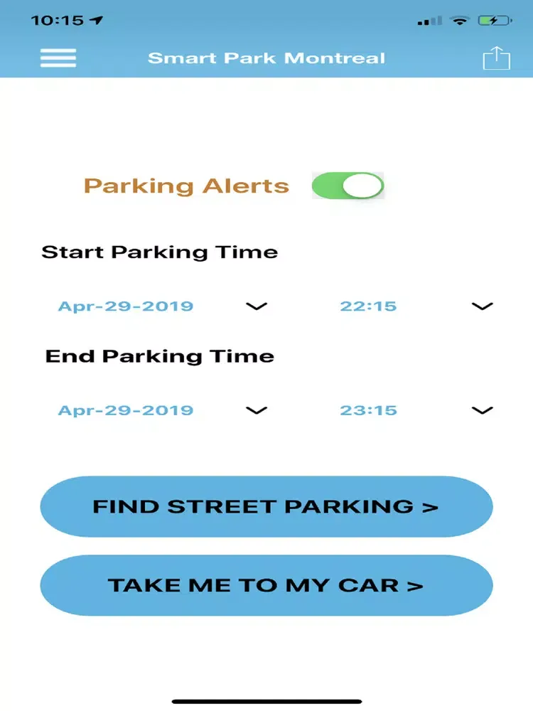 ภาพหน้าจอของ SMART PARK MONTREAL iPad 