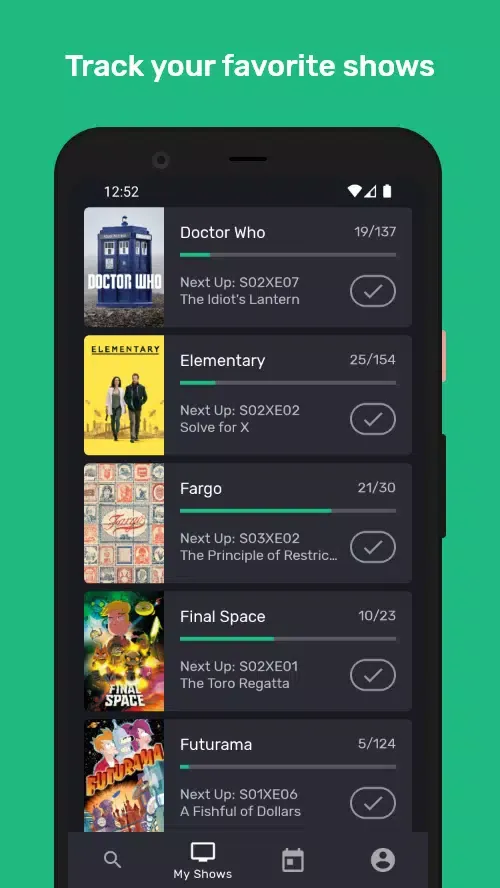 Series Addict Pro Ekran Görüntüleri