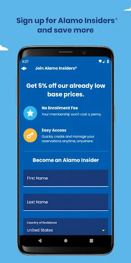 Tangkapan layar Alamo - Car Rental