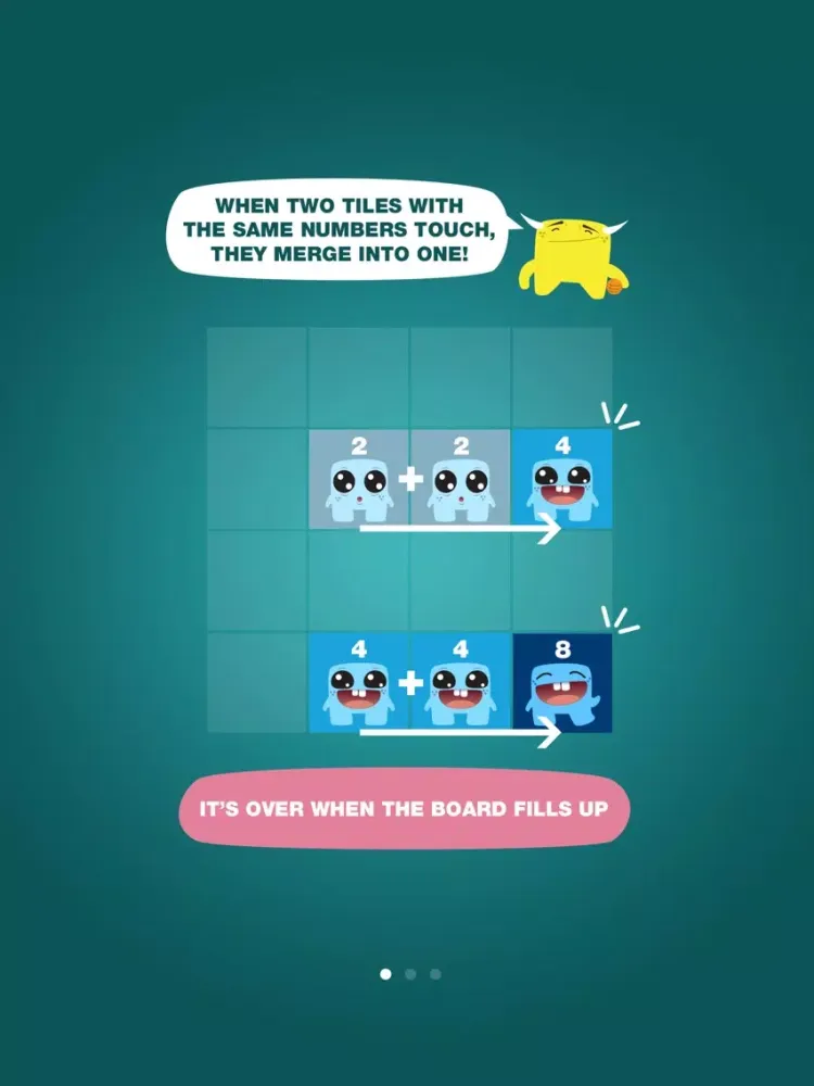 صور 2048 Monster: Numbers Sliding Puzzle Game iPad 