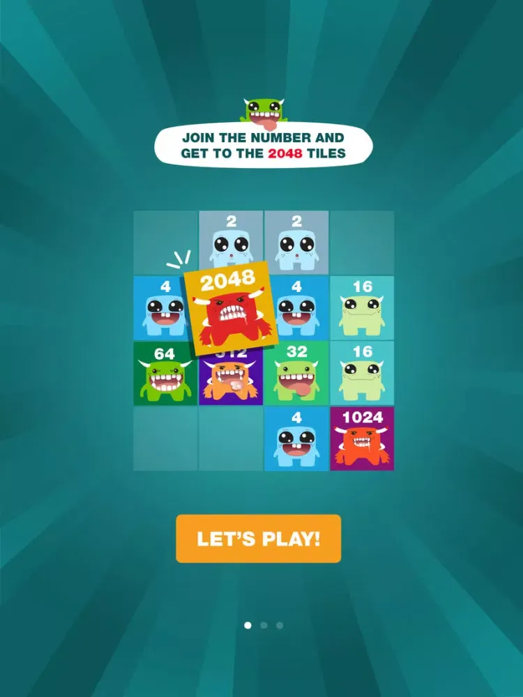 صور 2048 Monster: Numbers Sliding Puzzle Game iPad 