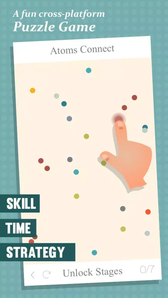 Capturas de tela do Atoms Connect - Strategy and Skill Puzzle Game