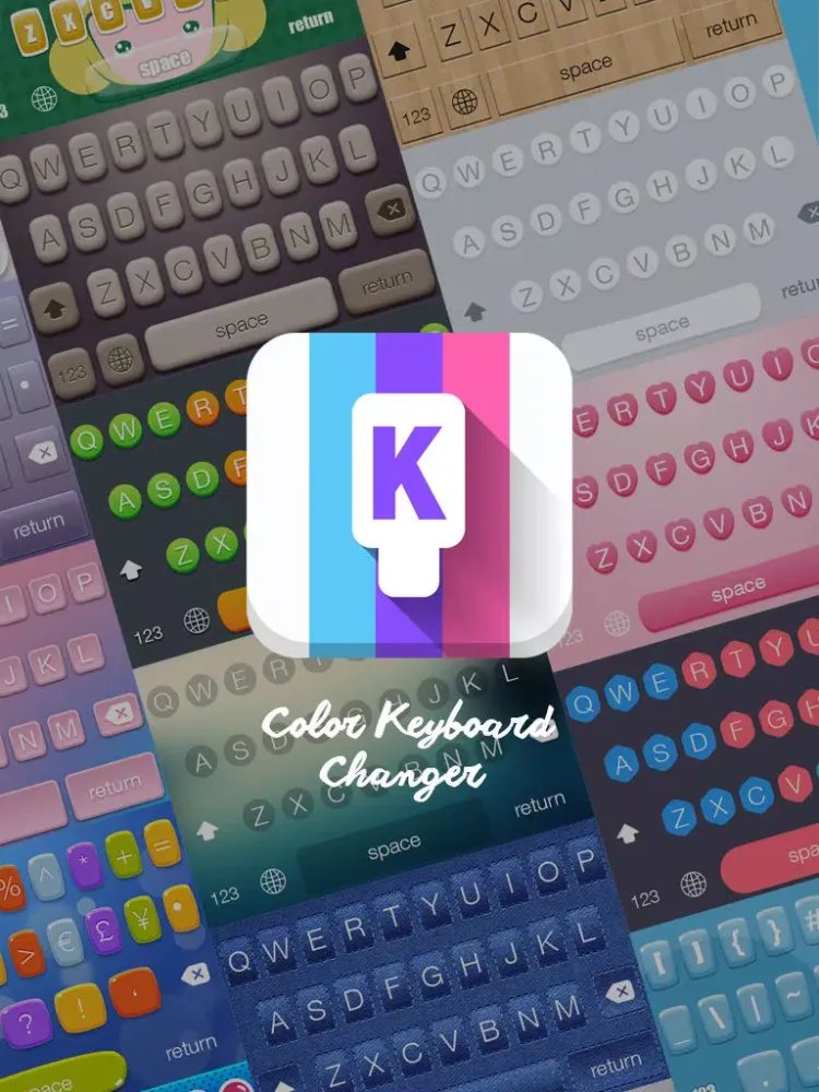 تصاویر Color Keyboard Changer - Customize Keyboard Text, Button, Font, Background for iOS8 iPad 