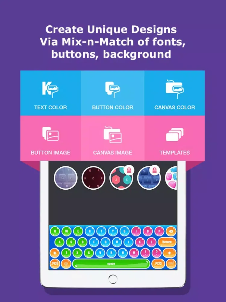 تصاویر Color Keyboard Changer - Customize Keyboard Text, Button, Font, Background for iOS8 iPad 