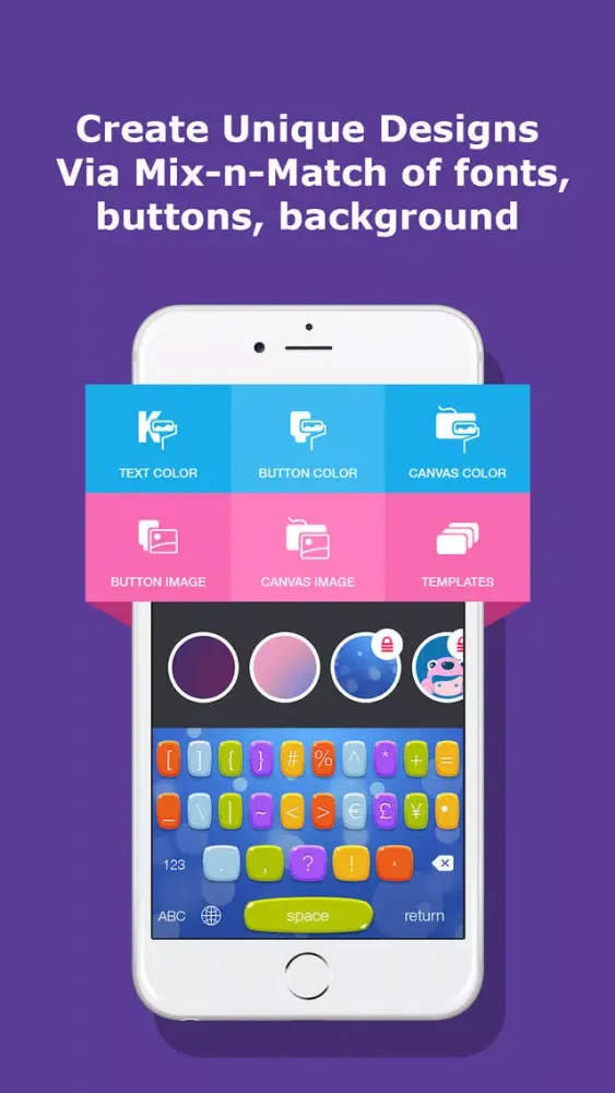 تصاویر Color Keyboard Changer - Customize Keyboard Text, Button, Font, Background for iOS8