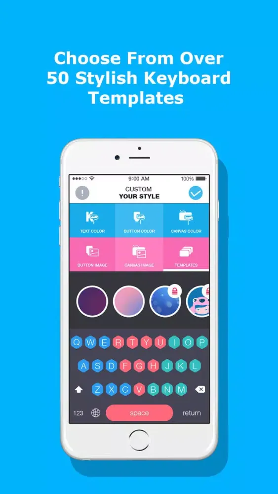 تصاویر Color Keyboard Changer - Customize Keyboard Text, Button, Font, Background for iOS8
