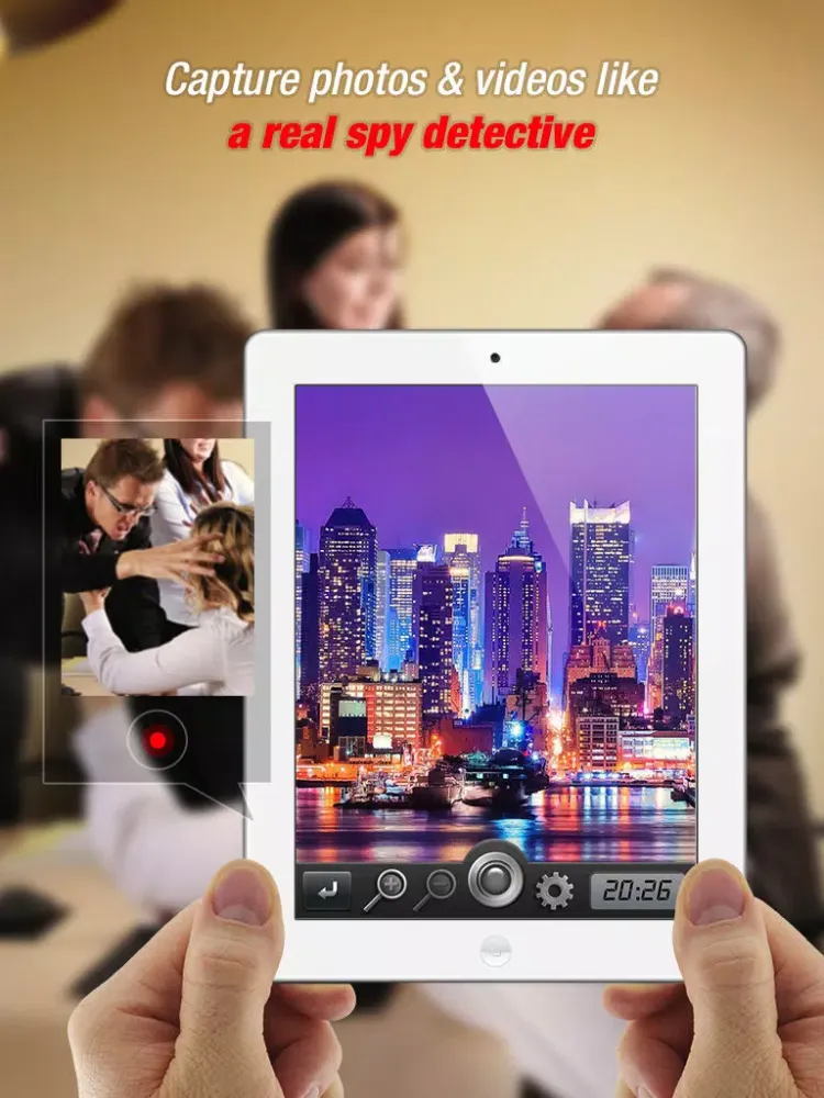 Secret Toolbox - Spy Camera Photos Videos Recorder, Hide & Password Lock Pictures Movies Album Folder, Private Text Message Encryption iPad  Screenshots