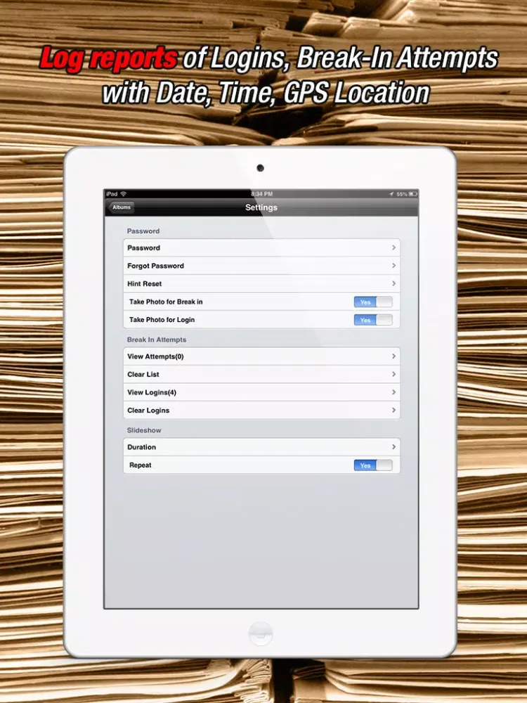 Secret Toolbox - Spy Camera Photos Videos Recorder, Hide & Password Lock Pictures Movies Album Folder, Private Text Message Encryption iPad  Screenshots