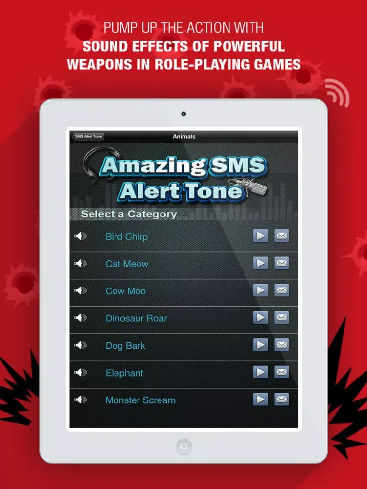 Capturas de tela do Amazing SMS Alert Tone & Soundbox iPad 