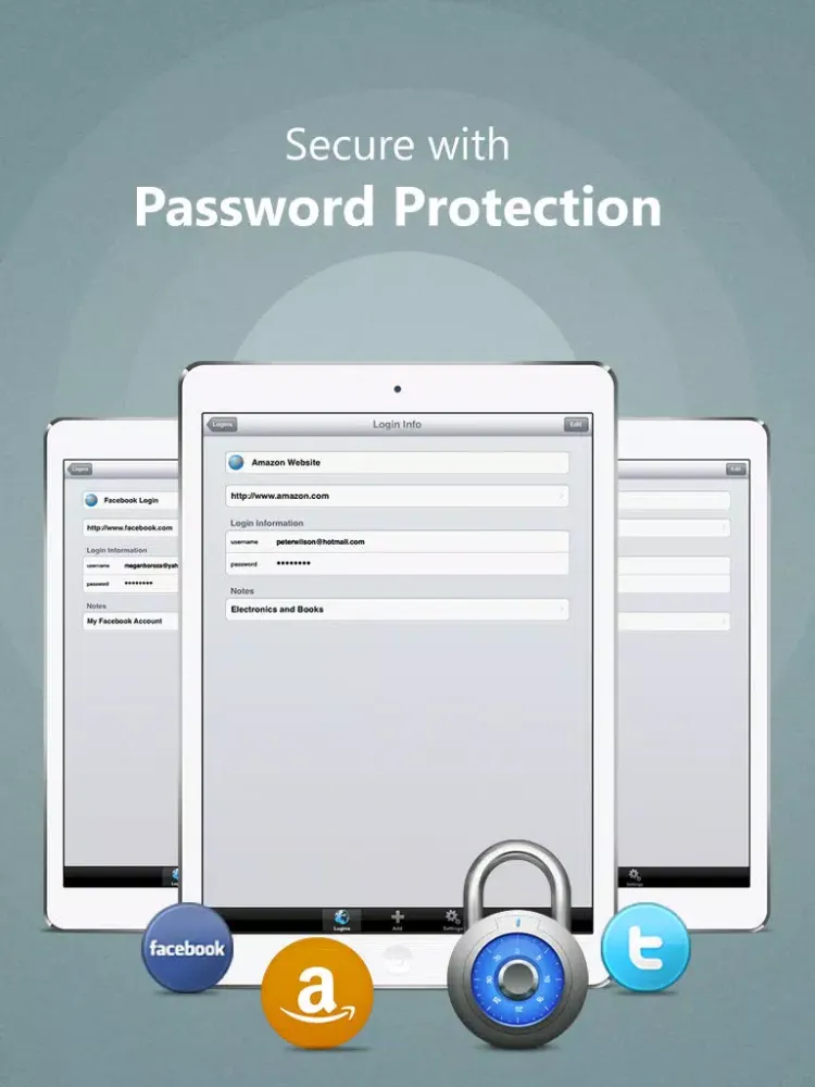 Zrzuty ekranu Universal Password Manager - Digital Wallet Protection to Manage & Secure Passwords iPad 