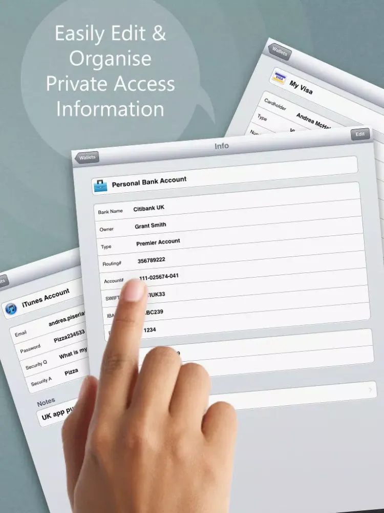 Zrzuty ekranu Universal Password Manager - Digital Wallet Protection to Manage & Secure Passwords iPad 