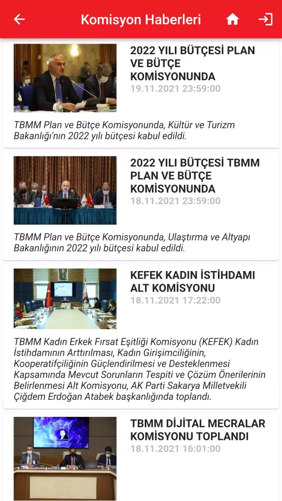 TBMM Mobil Screenshots